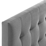 Lily Biscuit Tufted Performance Velvet Full Headboard by Lefancy