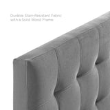 Lily Biscuit Tufted Performance Velvet Full Headboard by Lefancy