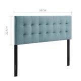 Lily Biscuit Tufted Performance Velvet Full Headboard by Lefancy