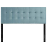 Lily Biscuit Tufted Performance Velvet Full Headboard by Lefancy