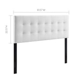 Lily Biscuit Tufted Performance Velvet Queen Headboard by Lefancy