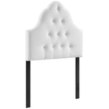 Sovereign Diamond Tufted Performance Velvet Twin Headboard by Lefancy