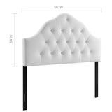 Sovereign Diamond Tufted Performance Velvet Full Headboard by Lefancy