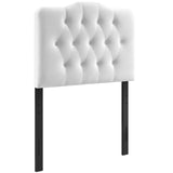 Annabel Diamond Tufted Performance Velvet Twin Headboard by Lefancy