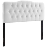 Annabel Diamond Tufted Performance Velvet King Headboard by Lefancy