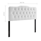 Annabel Diamond Tufted Performance Velvet King Headboard by Lefancy