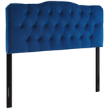 Annabel Diamond Tufted Performance Velvet Queen Headboard by Lefancy