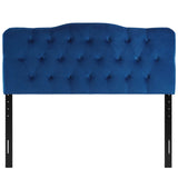 Annabel Diamond Tufted Performance Velvet Queen Headboard by Lefancy