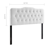 Annabel Diamond Tufted Performance Velvet Queen Headboard by Lefancy