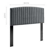 Rebecca Performance Velvet Twin Headboard by Lefancy