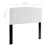 Rebecca Performance Velvet Twin Headboard by Lefancy