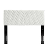 Alyson Angular Channel Tufted Performance Velvet Twin Headboard by Lefancy