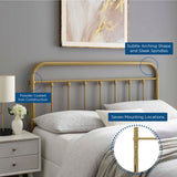 Sage Metal Twin Headboard by Lefancy