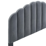 Veronique Performance Velvet Twin Headboard by Lefancy