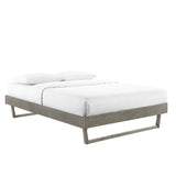 Billie Wood Queen Platform Bed Frame by Lefancy