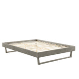 Billie Wood Queen Platform Bed Frame by Lefancy