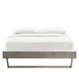 Billie Wood Queen Platform Bed Frame by Lefancy