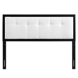 Draper Tufted Fabric and Wood Twin Headboard by Lefancy