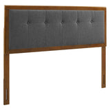 Draper Tufted Fabric and Wood Full Headboard by Lefancy