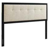 Draper Tufted Fabric and Wood Queen Headboard by Lefancy