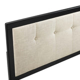 Draper Tufted Fabric and Wood Queen Headboard by Lefancy