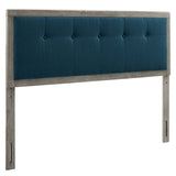 Draper Tufted Fabric and Wood Queen Headboard by Lefancy