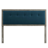 Draper Tufted Fabric and Wood Queen Headboard by Lefancy