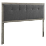 Draper Tufted Fabric and Wood Queen Headboard by Lefancy