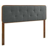 Collins Tufted Fabric and Wood Twin Headboard by Lefancy