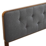 Collins Tufted Fabric and Wood Twin Headboard by Lefancy