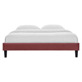 Reign Performance Velvet Twin Platform Bed Frame by Lefancy