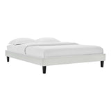 Reign Performance Velvet Twin Platform Bed Frame by Lefancy