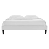 Reign Performance Velvet Twin Platform Bed Frame by Lefancy