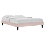 Reign Performance Velvet Twin Platform Bed Frame by Lefancy