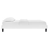 Reign Performance Velvet Twin Platform Bed Frame by Lefancy