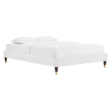 Harlow Performance Velvet Twin Platform Bed Frame by Lefancy