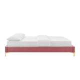 Sutton Performance Velvet Queen Bed Frame by Lefancy