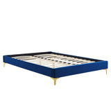 Sutton Performance Velvet Queen Bed Frame by Lefancy