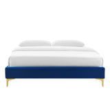 Sutton Performance Velvet Queen Bed Frame by Lefancy