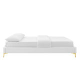 Sutton Performance Velvet Queen Bed Frame by Lefancy