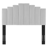 Noelle Performance Velvet Twin Headboard by Lefancy