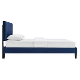 Roxanne Performance Velvet Queen Platform Bed by Lefancy