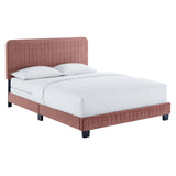 Celine Channel Tufted Performance Velvet King Bed by Lefancy