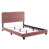 Celine Channel Tufted Performance Velvet King Bed by Lefancy