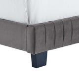 Celine Channel Tufted Performance Velvet King Bed by Lefancy