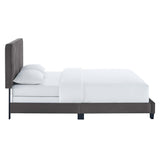 Celine Channel Tufted Performance Velvet King Bed by Lefancy