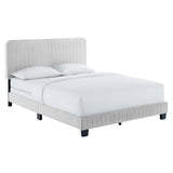 Celine Channel Tufted Performance Velvet King Bed by Lefancy