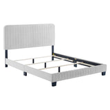 Celine Channel Tufted Performance Velvet King Bed by Lefancy