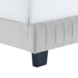 Celine Channel Tufted Performance Velvet King Bed by Lefancy