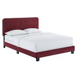 Celine Channel Tufted Performance Velvet King Bed by Lefancy